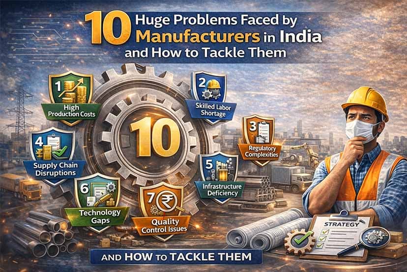 10 Problems Faced by Manufacturers in India and Their Solutions