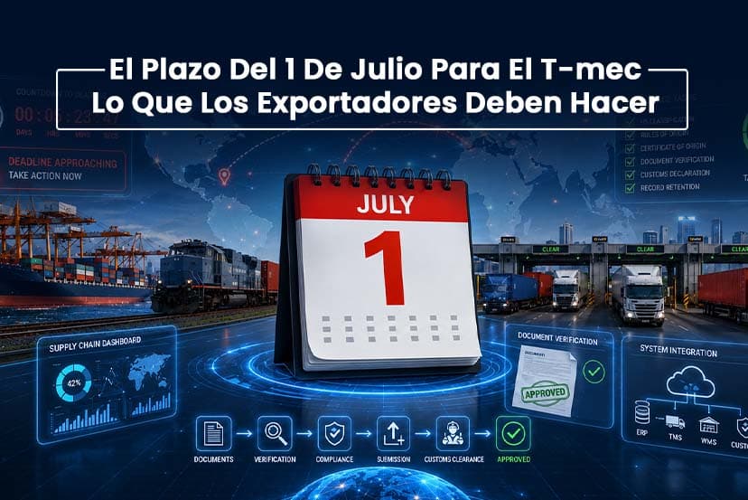 La Fecha Límite del T-MEC del 1 de Julio: Lo que los Exportadores Deben Tener Listo para el Próximo Mes