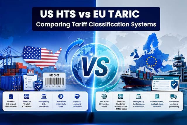US HTS vs EU TARIC: Comparing Tariff Classification Systems