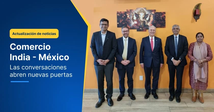 Rahul Garg de Credlix se reúne con el Embajador de India en México para conversar sobre comercio y manufactura 