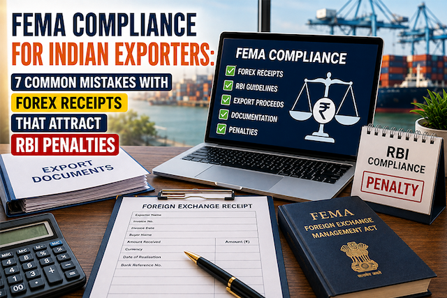 FEMA Compliance for Indian Exporters: 7 Common Mistakes with Forex Receipts That Attract RBI Penalties
