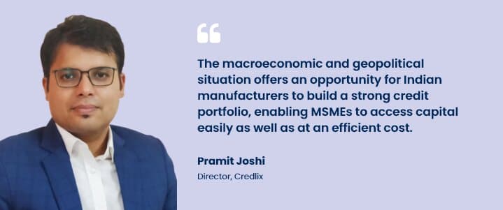 Credlix is helping Indian Manufacturers Build a Strong Credit Portfolio