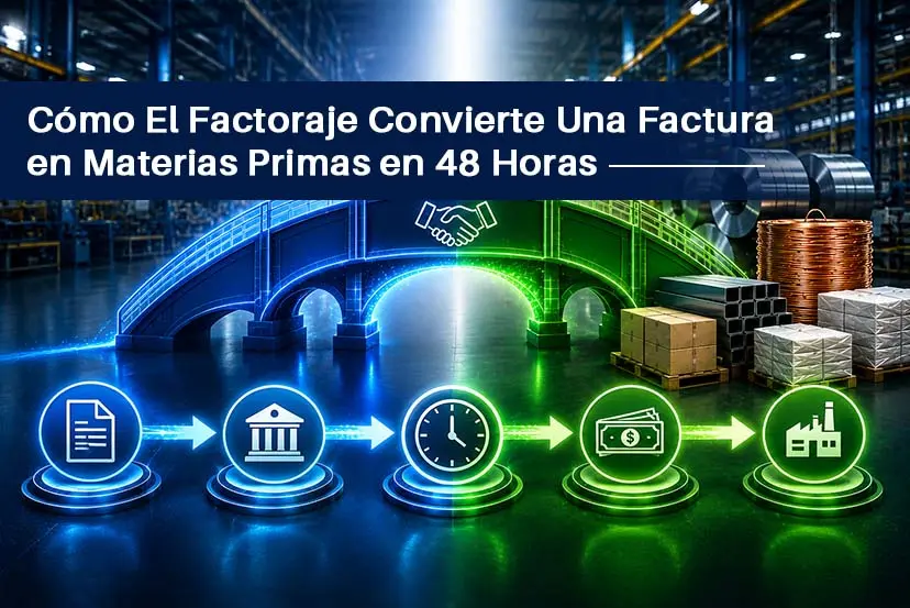 Acelerando la Cadena de Suministro: Cómo el Factoraje Convierte una Factura en Materias Primas en 48 Horas