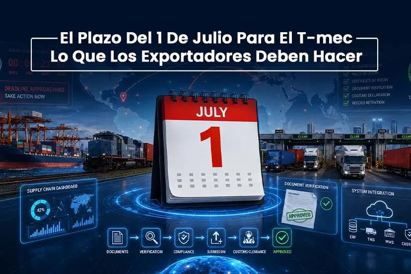 La Fecha Límite del T-MEC del 1 de Julio: Lo que los Exportadores Deben Tener Listo para el Próximo Mes