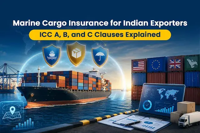 Marine Cargo Insurance for Indian Exporters: ICC A, B, and C Clauses Explained in Plain Language