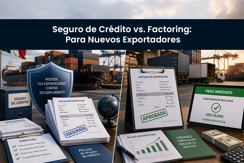 Seguro de Crédito vs. Factoraje: ¿Cuál es la Mejor Red de Protección para Nuevos Exportadores?