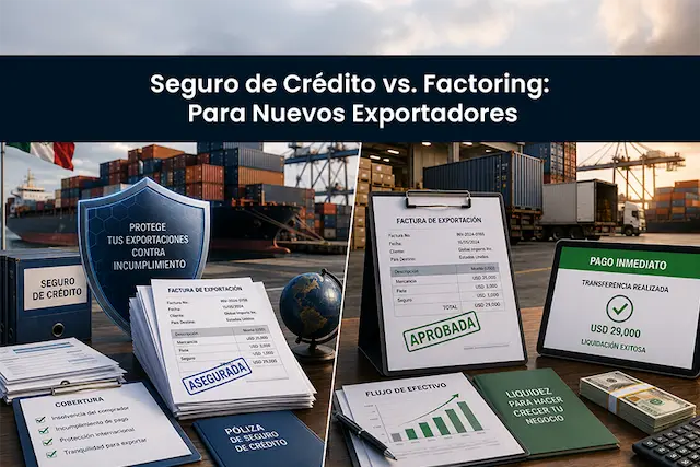 Seguro de Crédito vs. Factoraje: ¿Cuál es la Mejor Red de Protección para Nuevos Exportadores?