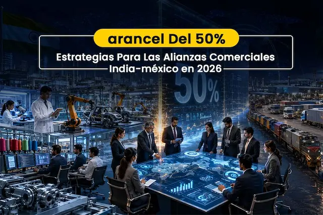 Navegando El Impacto Del Arancel Del 50%: Estrategias Para Las Alianzas Comerciales Entre India Y México en 2026