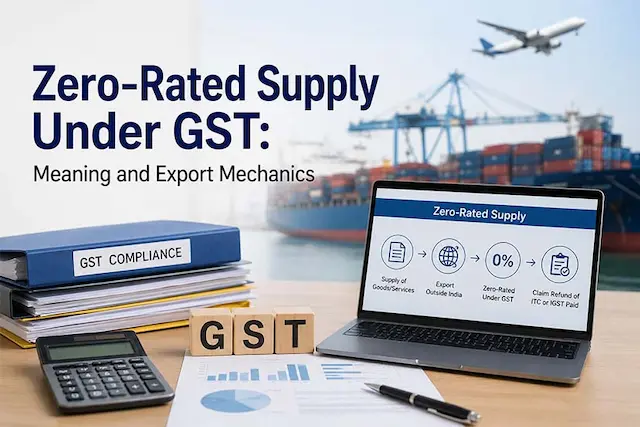 Zero-Rated Supply Under GST: Meaning and Export Mechanics