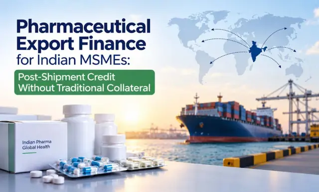 Pharmaceutical Export Finance for Indian MSMEs: Post-Shipment Credit Without Traditional Collateral