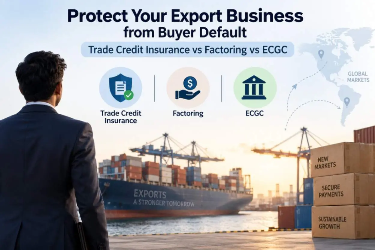 Protect Your Export Business from Buyer Default: Trade Credit Insurance vs Factoring vs ECGC