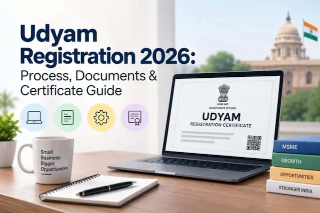 Udyam Registration 2026: Process, Documents and Certificate Guide