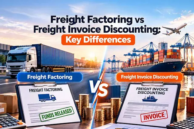 Key Differences Between Freight Factoring vs Freight Invoice Discounting